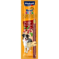 Vitakraft Beefstick Superfood erwten met cranberry hondensnack (25 g) 10 verpakkingen product name