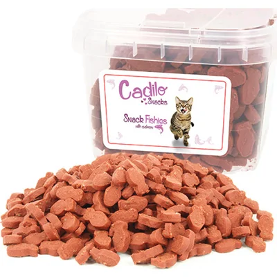 Cadilo Cat Snacks Fishies kattensnoepjes met zalm 140 gram 2 verpakkingen