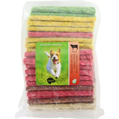 Munchy Mix buffelhuid hondensnack 2 x 100 staafjes