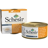 10x Schesir Hondenvoer Blik Jelly Kip en Aloë 150 gr
