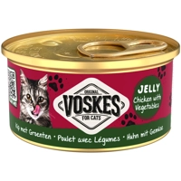 24x Voskes Kattenvoer Nat Gelei Kip&Groenten 85 gr