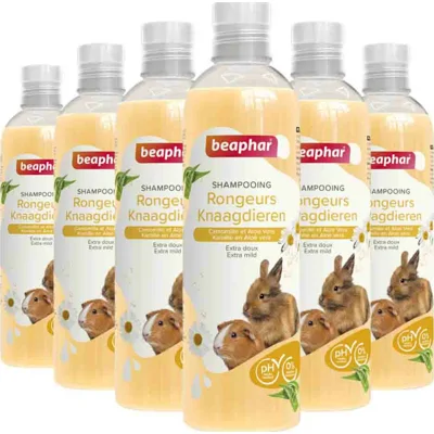 6x Beaphar Shampoo Knaagdier&Konijn Konijn 250 ml