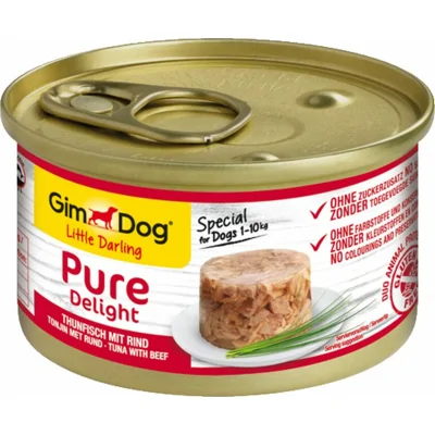 GimDog Little Darling Pure Delight Tonijn - Rund 85 gr