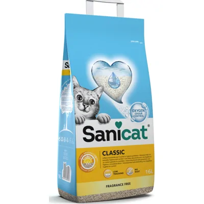 Sanicat Classic Kattenbakvulling Unscented 16 liter