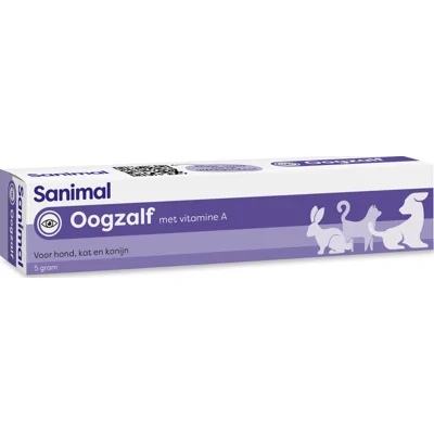 Sanimal oogzalf voor hond, kat en konijn 1 verpakking