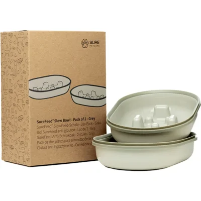 SureFeed Anti-Schrokbak - Grijs - 2 stuks
