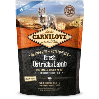 Carnilove Fresh - Struisvogel & Lam - Small Breed - 1,5 kg