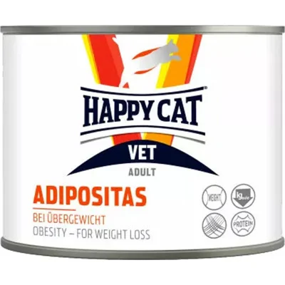 Happy Cat VET Adipositas - Natvoer - 6 x 200 g