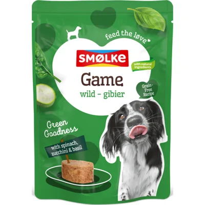Smolke Hondenvoer Nat Game Green Goodness 300 gr