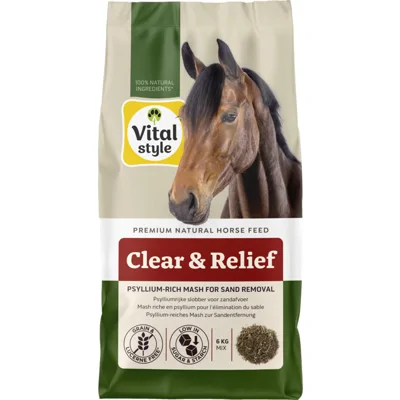 Vitalstyle Clear & Relief Psylliumrijke Paardenslobber 6 kg