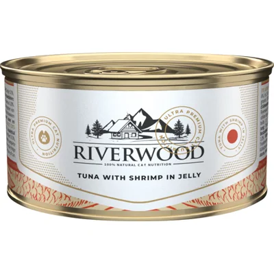 Riverwood Caviar for Cats - Tuna with Shrimp in Jelly - 24 x 85 gram