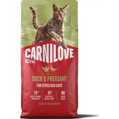 Carnilove Sterilised eend met fazant kattenvoer 2 x 6 kg