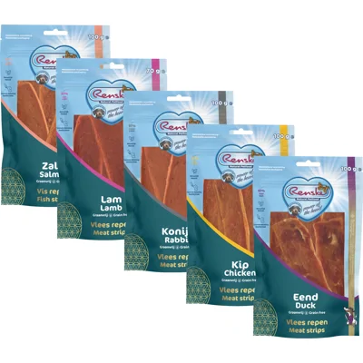 Renske Gezonde Beloning Vleesrepen - Lam - 3 x 70 g