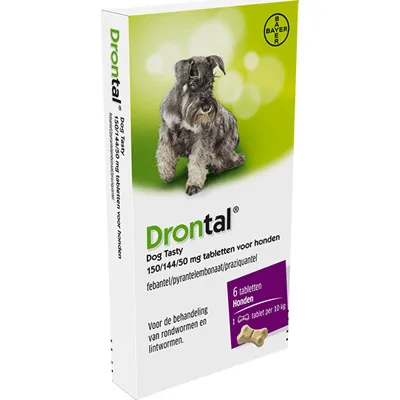 Bayer Drontal Dog Flavour 6 tabletten