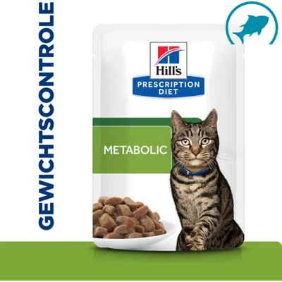 Hill's Prescription Diet Metabolic Kattenvoer met Zeevis 12 x 85 gram