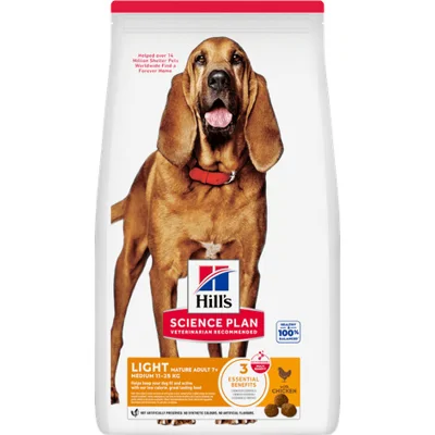 Hill's Science Plan Hond Mature Adult 7+ Light Medium Kip 14kg