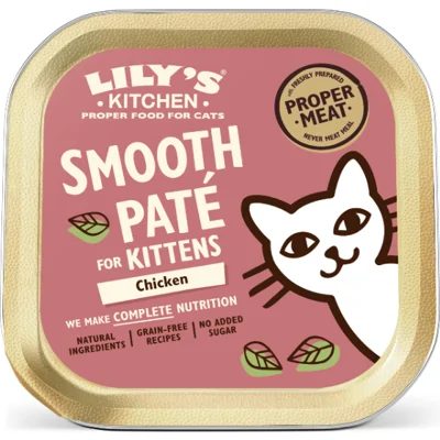 Lily's Kitchen Paté met Kip Kitten natvoer 19 x 85 gram