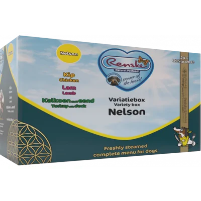 Renske variatiebox Nelson Hond 24x395 gram