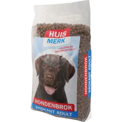 Huismerk Hondenbrok Krokant Adult hondenvoer 10 kg