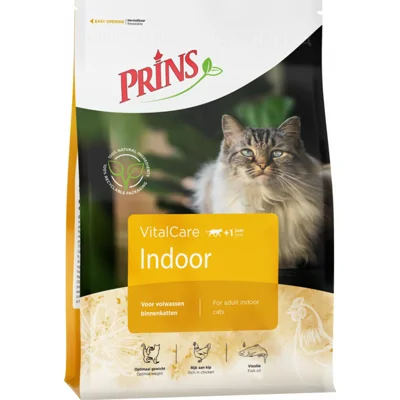 6x Prins VitalCare Indoor Kattenvoer 400 gr