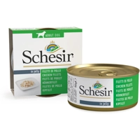 10x Schesir Hondenvoer Blik Jelly Kipfilet 150 gr