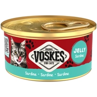 24x Voskes Kattenvoer Nat Gelei Sardine 85 gr product name