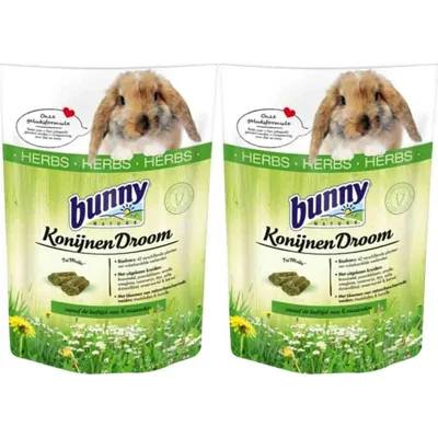2x Bunny Nature Konijnendroom Herbs 1,5 kg