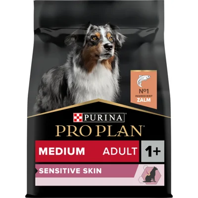 4x Pro Plan Adult Medium Sensitive Skin Zalm 3 kg
