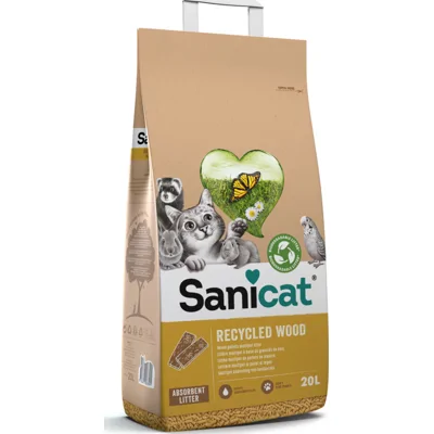 Sanicat Clean&Green Houtkorrel 20 liter