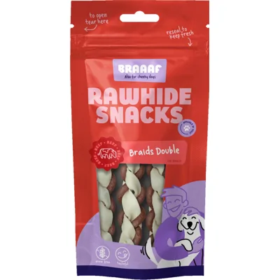 Braaaf Twister Double Hondensnack 12 cm 60 gr