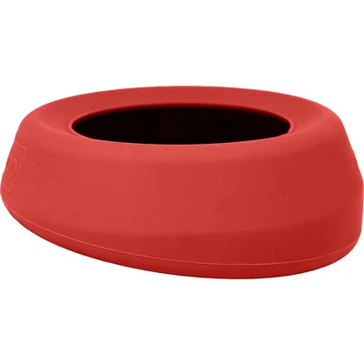 Kurgo - Splash Free Wander Water Bowl - Chili Red