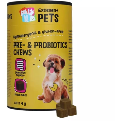Excellent Pets Pre- & Probiotica Chews - 60 stuks