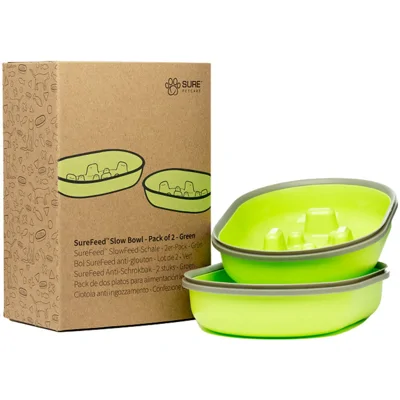 SureFeed Anti-Schrokbak - Groen- 2 stuks
