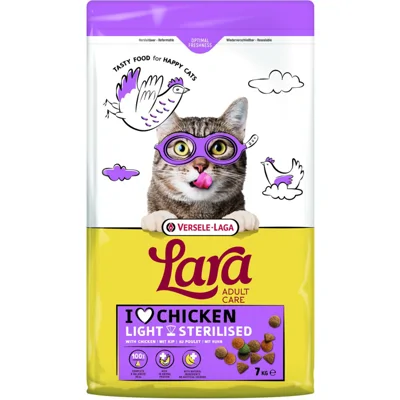 Versele-Laga Lara Adult Care Light/Sterilised kip kattenvoer 2 x 7 kg