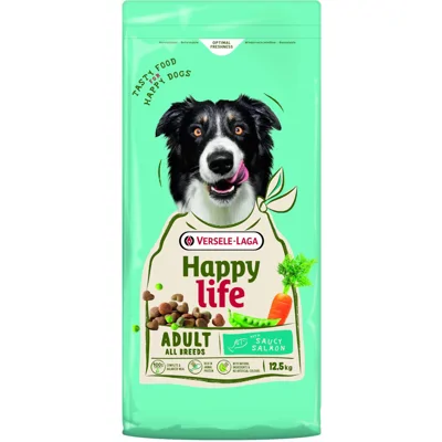 Happy Life Adult met zalm hondenvoer 12,5 kg