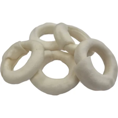 Brekz Rawhide - runderhuidring kauwsnack hond 7,5 cm 2 x 5 stuks