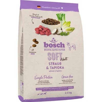 Bosch Soft Adult Hondenvoer - Struisvogel & Tapioca - 12 kg