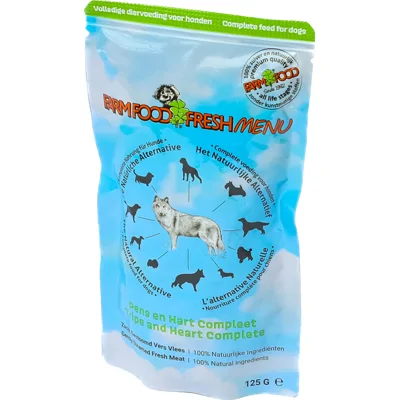 Farm Food Fresh Menu Pens & Hart Compleet Hond 16 x 125 gram