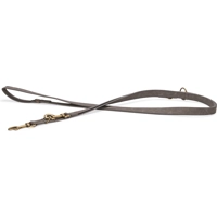 Beeztees Balacron Ax kunstleer hondenriem - verstelbaar - grijs - 300 × 2.5 cm
