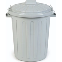 Curver Voerton met Deksel Grijs 45 liter