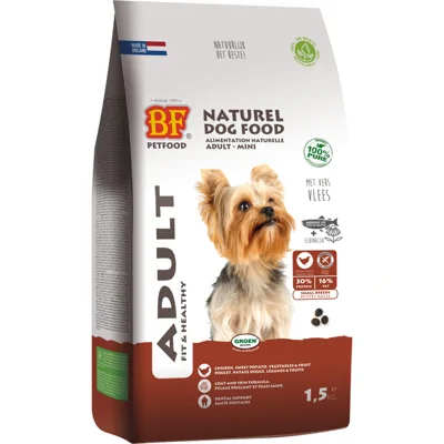BF Petfood Adult Mini kip hondenvoer 2 x 5 kg