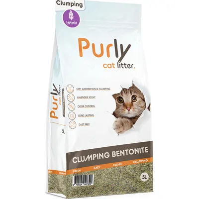 Purly Clumping bentoniet kattenbakvulling - probeerpakket alle geuren (3 x 5 liter)
