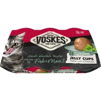 Voskes Jelly Cups tonijn met kip kattensnack (6x25 g) 12 verpakkingen (72 x 25 g)