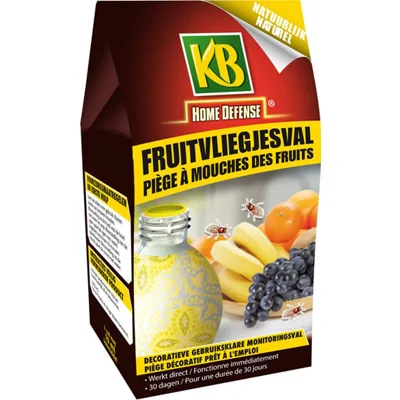 KB Fruitvliegjesval Tegen Vliegen - Werkt 30 dagen - Sterk lokmiddel - Direct resultaat