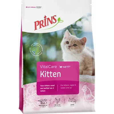 6x Prins VitalCare Kitten Kattenvoer 400 gr