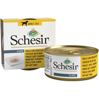 10x Schesir Hondenvoer Blik Jelly Kipfilet en Ham 150 gr product name