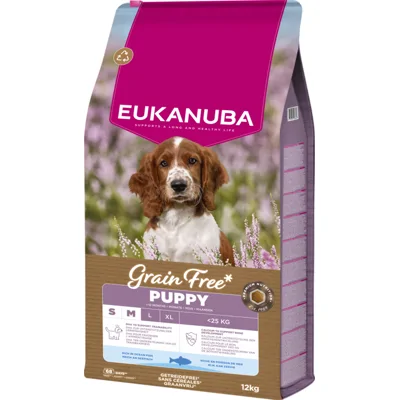 Eukanuba Hondenvoer Droog Grain Free Small/Medium Ocean Fish Puppy 3 kg