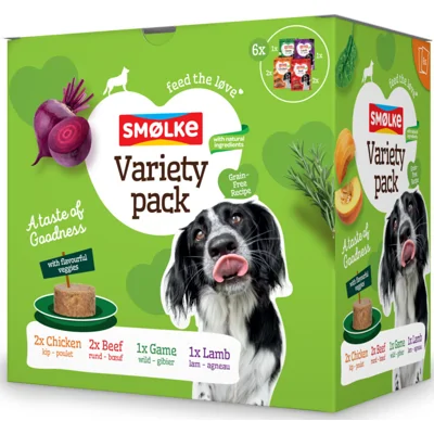Smolke Hondenvoer Nat Variety Box Goodness 6 x 300 gr