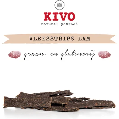 Kivo Vleesstrips Lam - 125 g