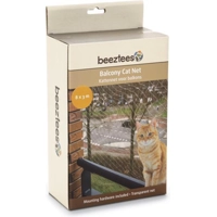 Beeztees Kattennet voor Balkon Transparant 8x3m